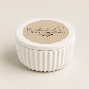 Pleated Vase Candle