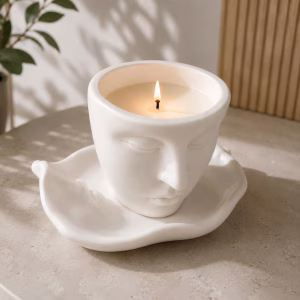 Serenity Face Candle